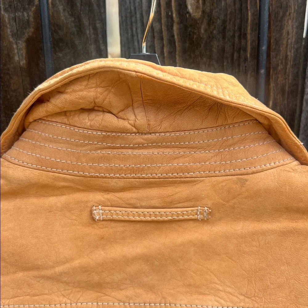 Banana Republic Vintage Tan Leather Jacket - Picture 10 of 16